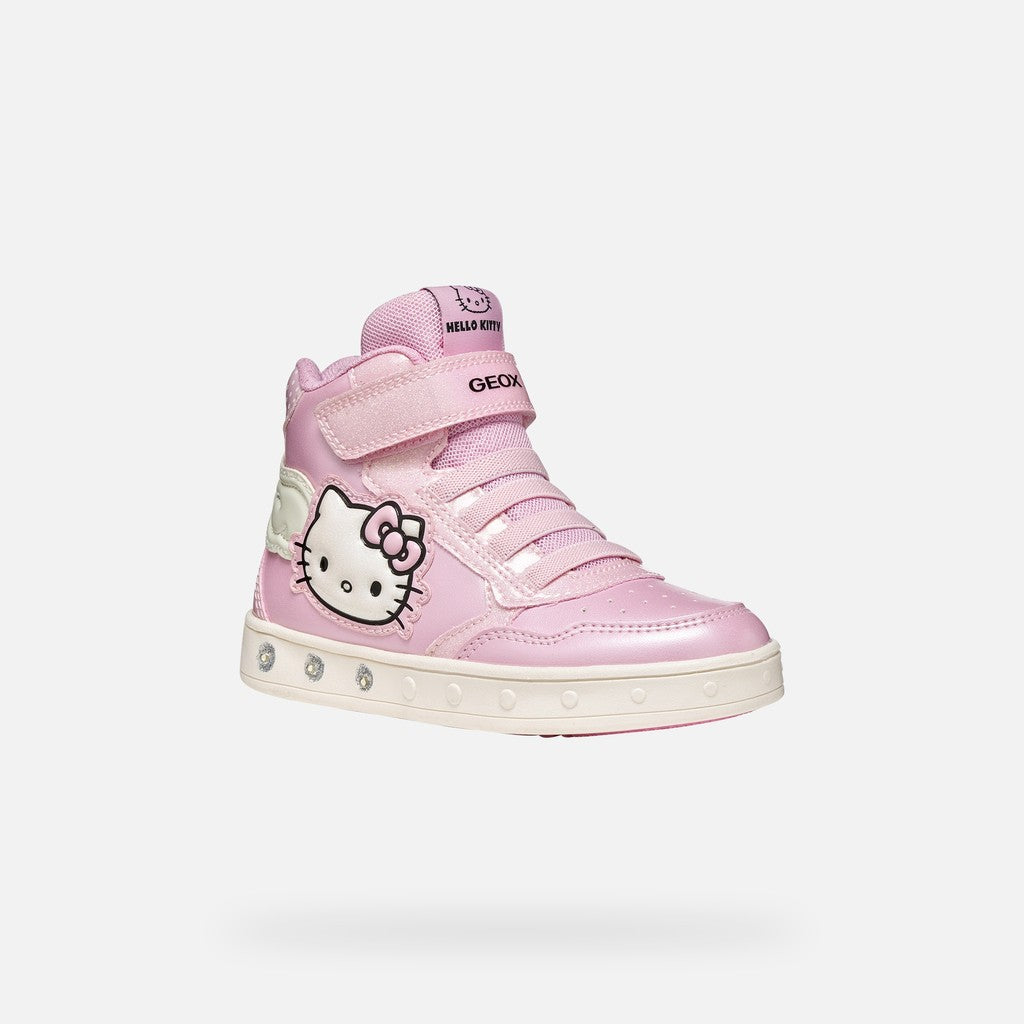 Geox J668WC 0NFQ6 Skylin bambina sneakers Hello Kitty con luci