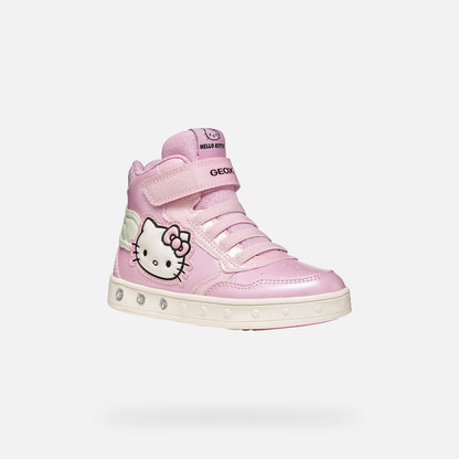 Geox J668WC 0NFQ6 Skylin bambina sneakers Hello Kitty con luci