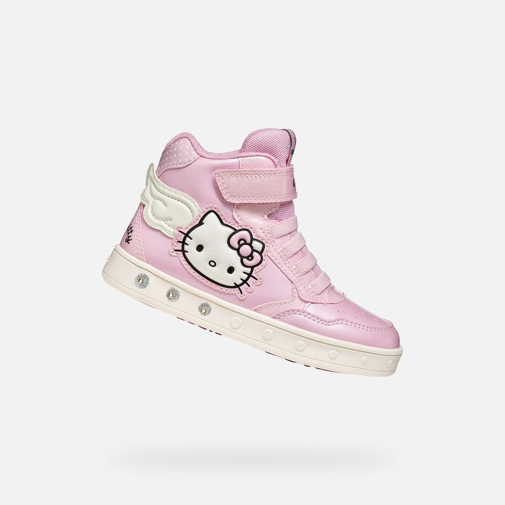 Geox J668WC 0NFQ6 Skylin bambina sneakers Hello Kitty con luci
