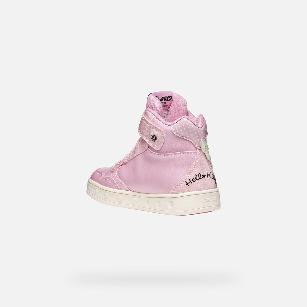 Geox J668WC 0NFQ6 Skylin bambina sneakers Hello Kitty con luci
