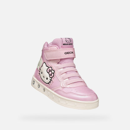 Geox J668WC 0NFQ6 Skylin bambina sneakers Hello Kitty con luci