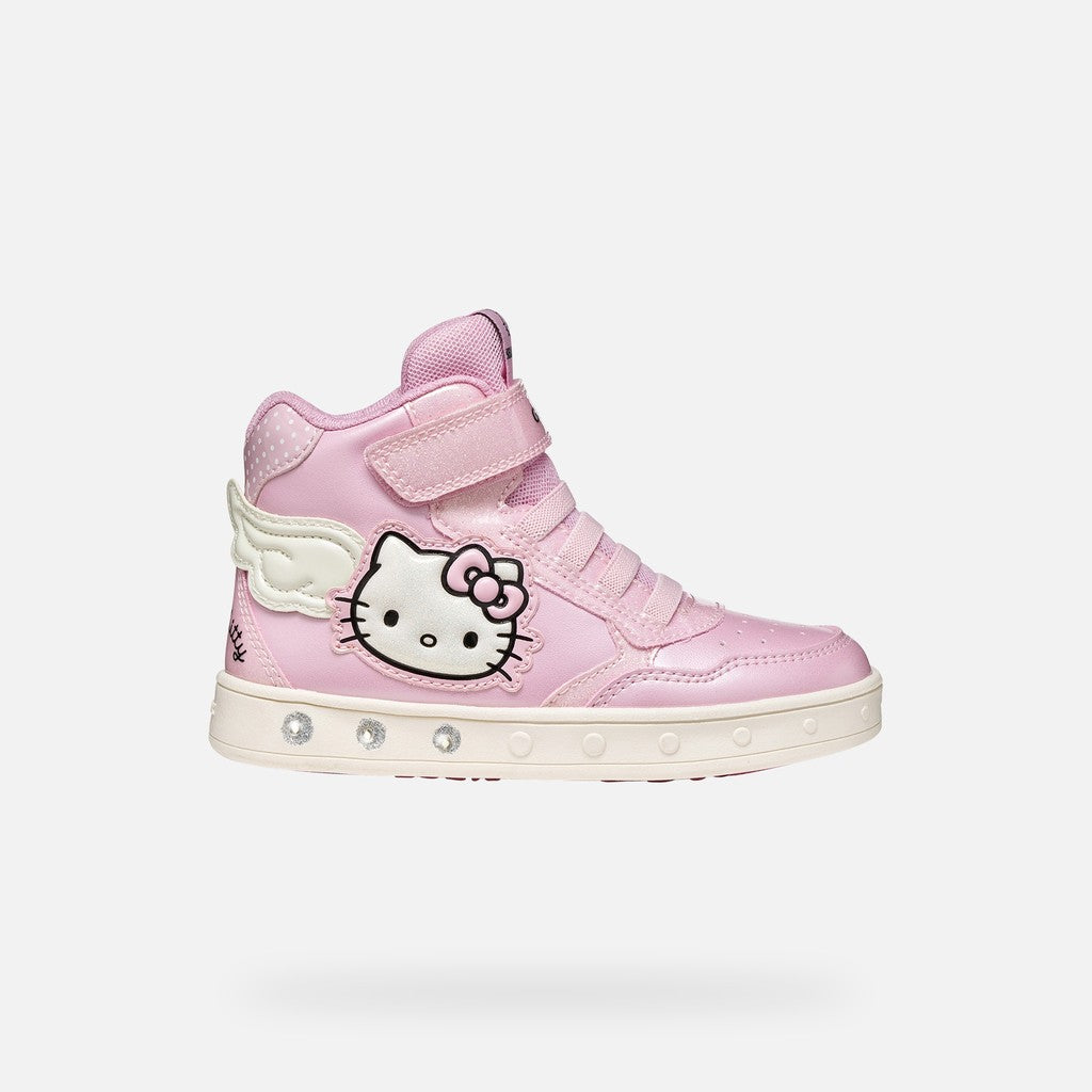 Geox J668WC 0NFQ6 Skylin bambina sneakers Hello Kitty con luci