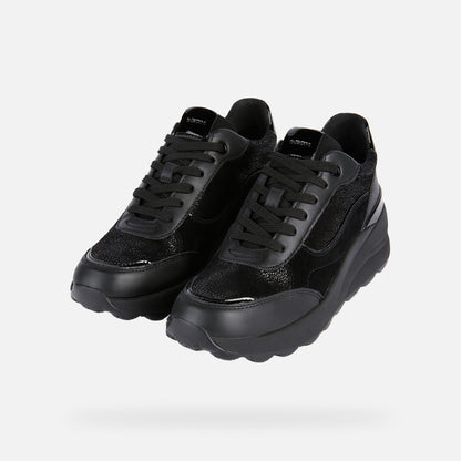 Geox D45WAA 0JS85 sneakers spherica ec13 donna nero