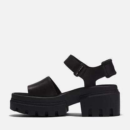 Timberland A5UKZ Sandalo con Cinturino Posteriore Everleigh da Donna in colore nero