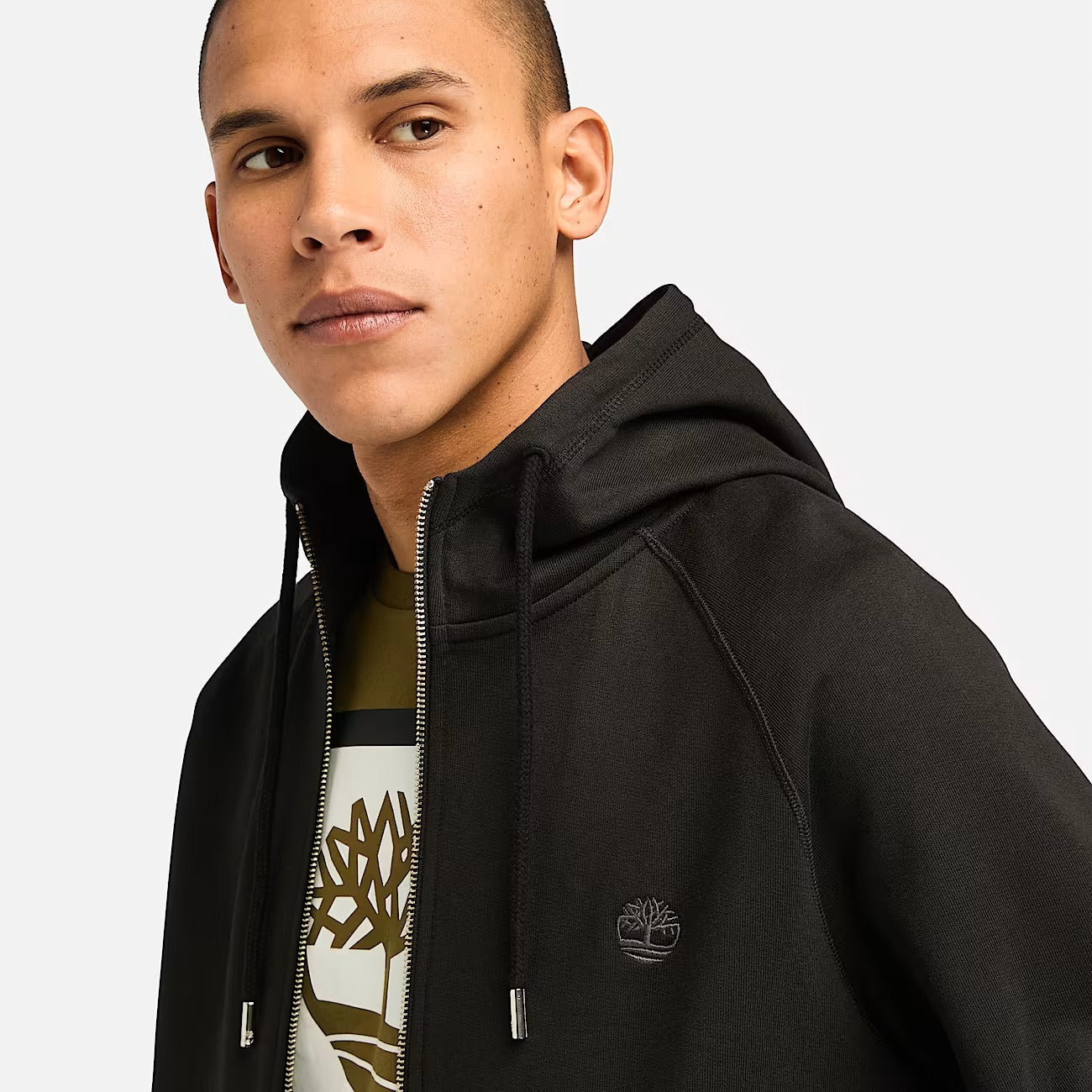 Timberland A2BNB Felpa con Cappuccio, Zip Intera e Rovescio Spazzolato Exeter River da Uomo