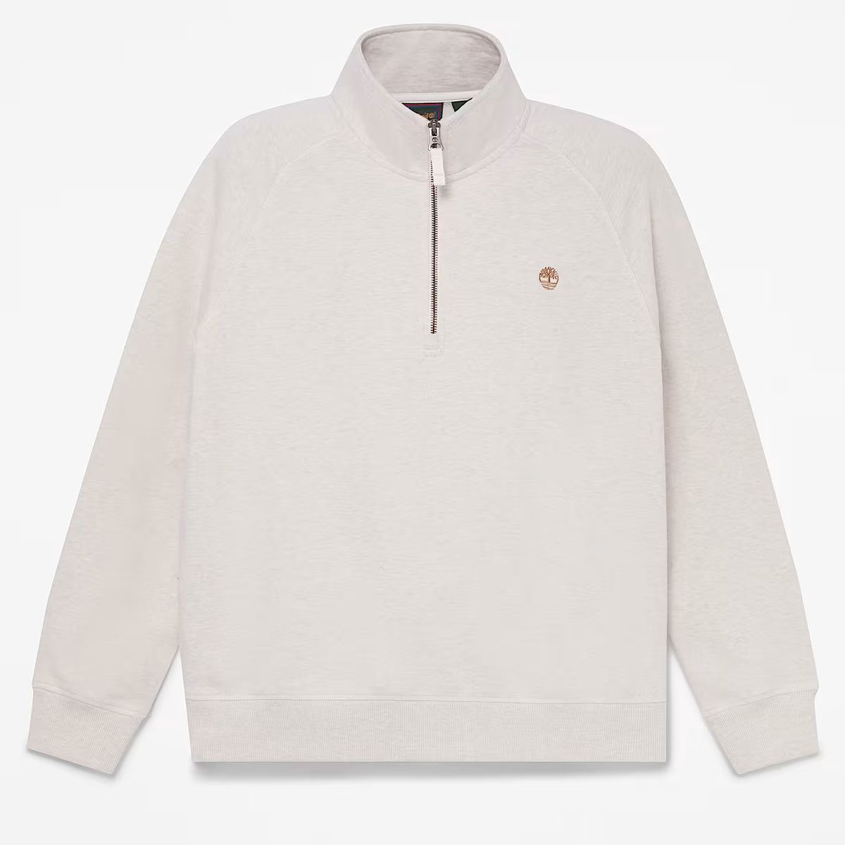 Timberland 0YHB9 Felpa con Zip a un Quarto e Logo Ricamato Exeter River da Uomo