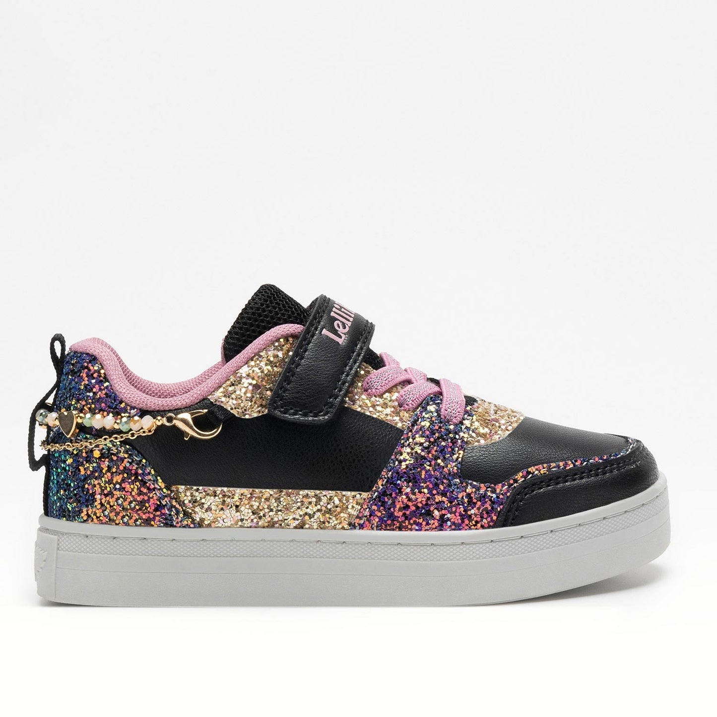 Lelli Kelly LKAA4010 sneakers gioiello grigio/rosa e nero/porpora