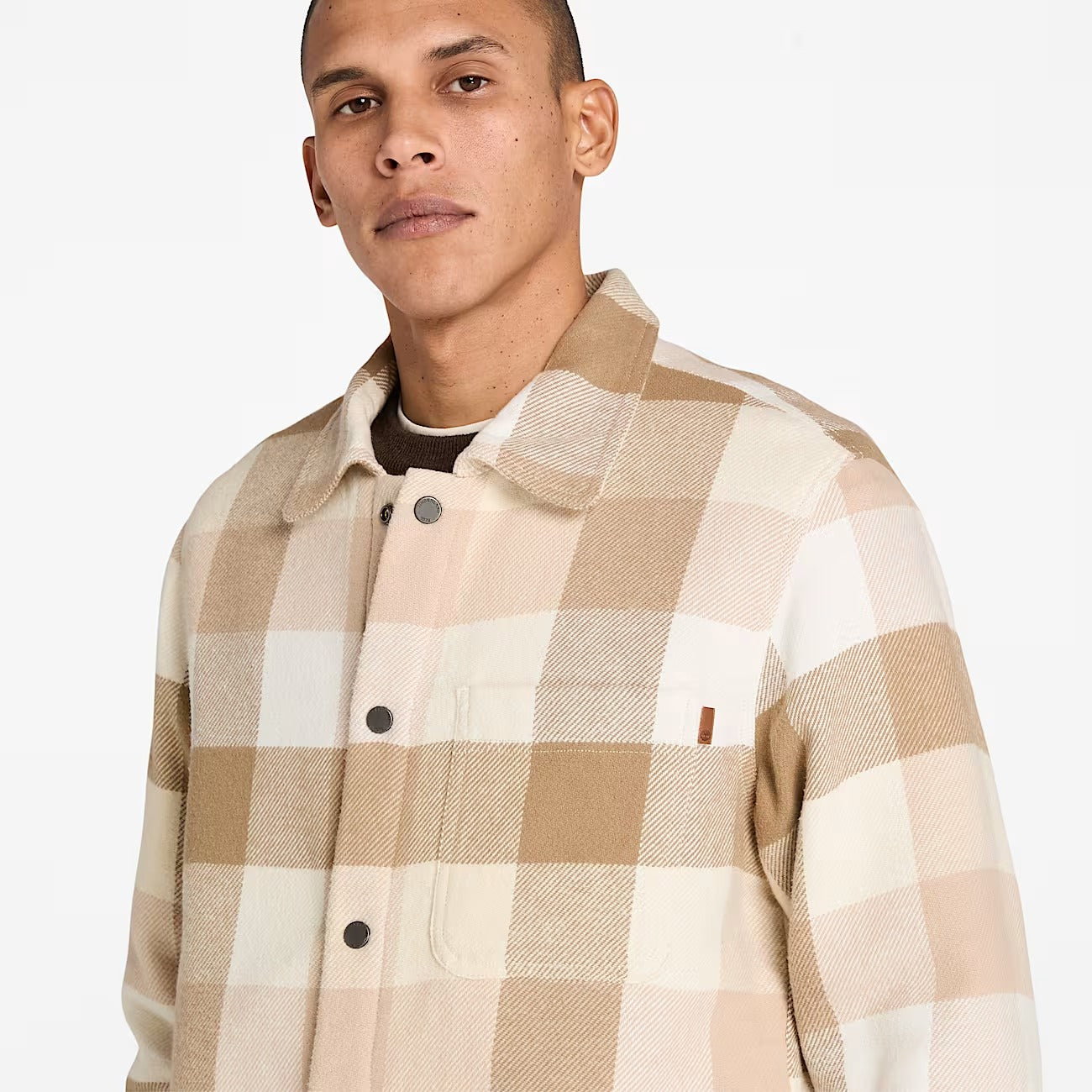 Timberland A44KB Overshirt con Fodera a Pelo Lungo da Uomo