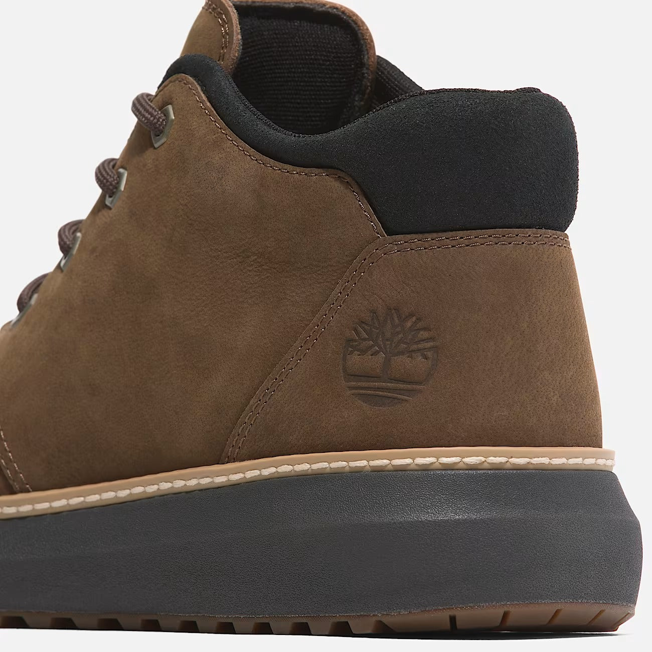 Timberland A69Q5 Stivale Chukka Stringato Hudson Road Mid da Uomo in marrone NEW