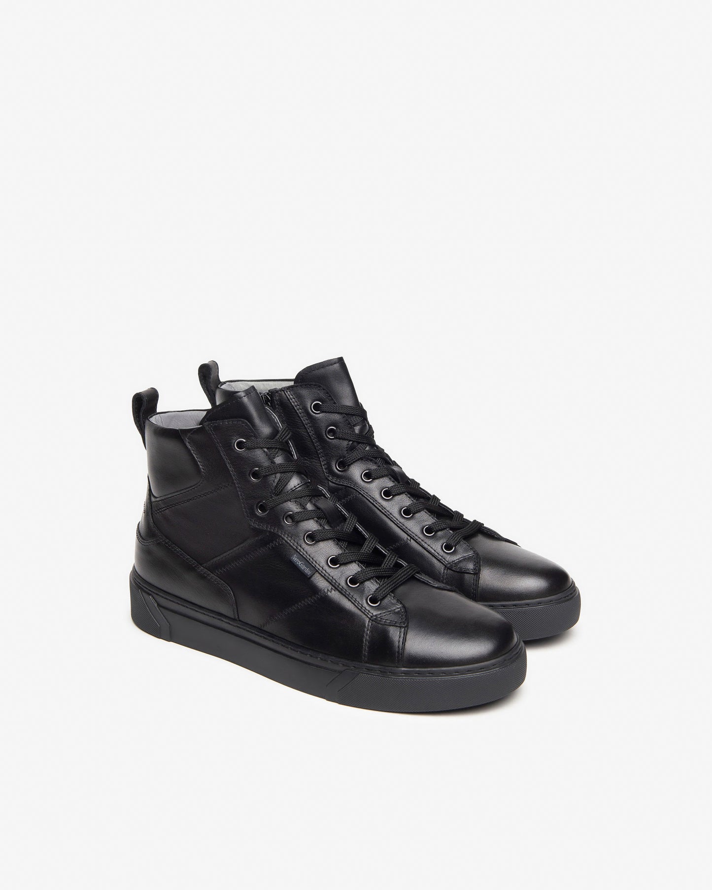 Nero Giardini I400451U Sneakers alta uomo in pelle nero