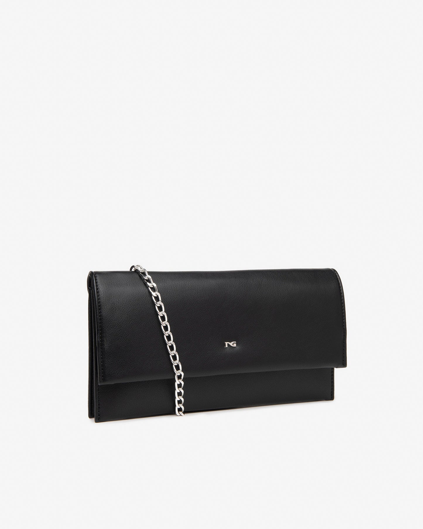 Nero Giardini I443801DE Pochette da donna in materiale tecnico nero