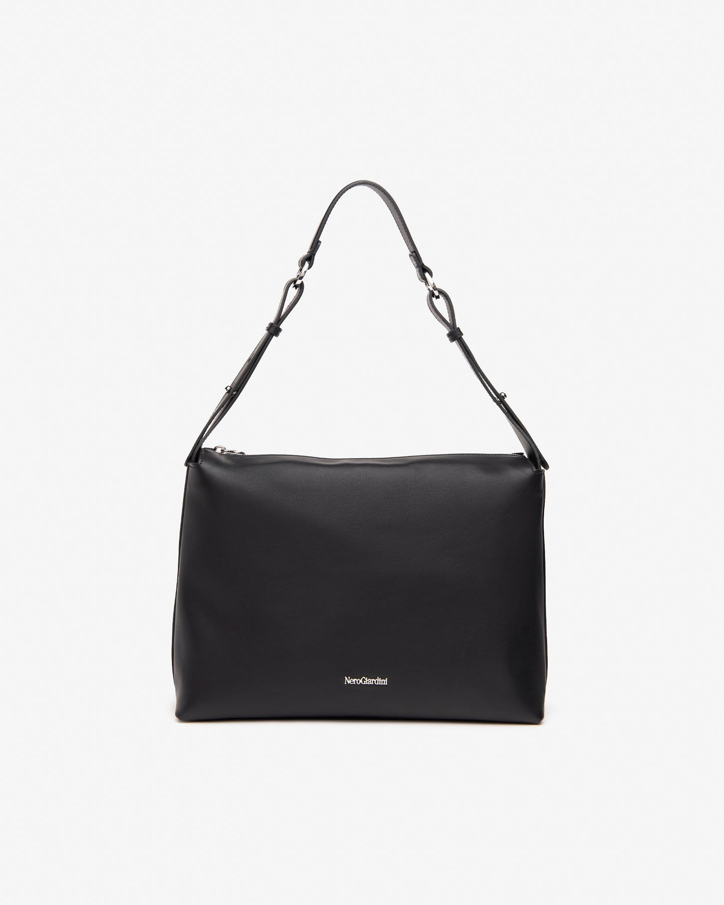 Nero Giardini I443811D Borsa hobo da donna in pelle nero