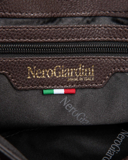 Nero Giardini I443830D Borsa a tracolla da donna in materiale tecnico nero, moro o ecrù