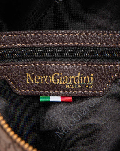 Nero Giardini I443843D Borsa a tracolla da donna in materiale tecnico ecrù