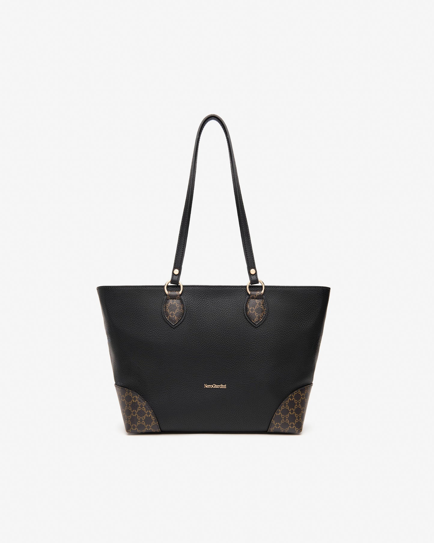 Nero Giardini I443851D Borsa tote da donna in materiale tecnico nero