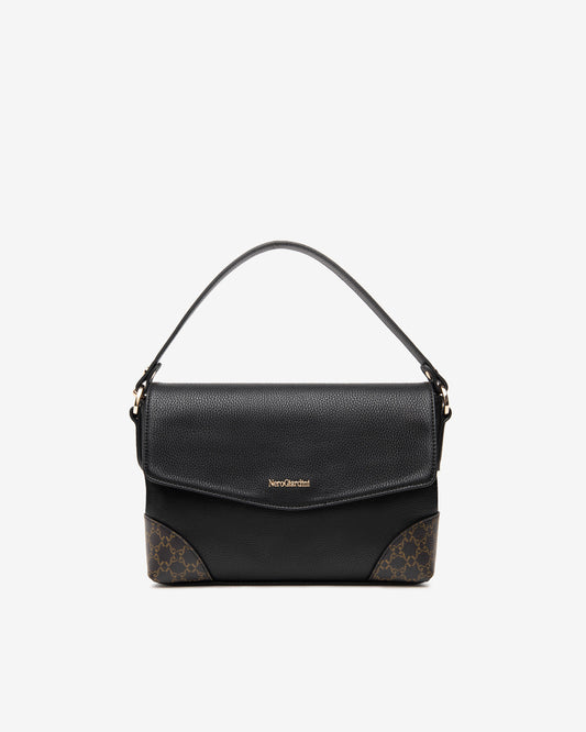 Nero Giardini I443853D Borsa a tracolla da donna in materiale tecnico nero