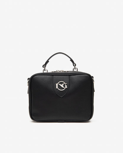 Nero Giardini I443862D Borsa a tracolla da donna in materiale tecnico cuoio o nero