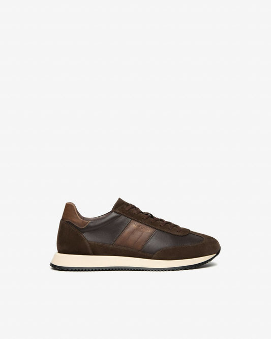 Nero Giardini I500901U Sneakers Uomo in Pelle e Camoscio