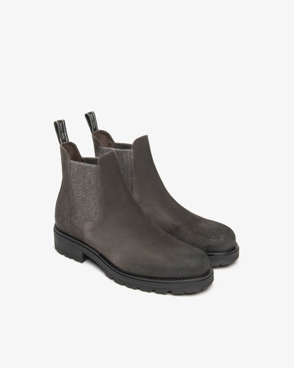 Nero Giardini I501012U Stivaletti Chelsea Uomo in Camoscio