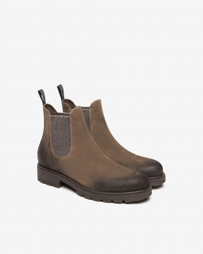 Nero Giardini I501012U Stivaletti Chelsea Uomo in Camoscio