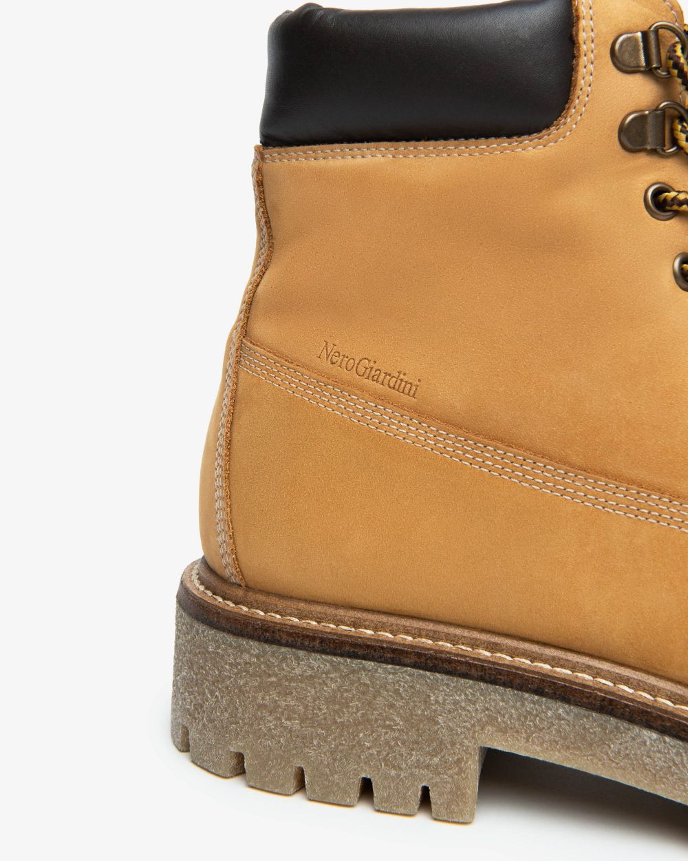 Nero Giardini I501030U Anfibi Uomo in Pelle