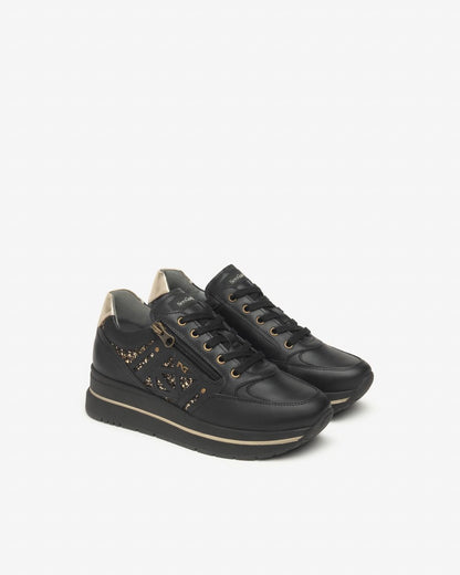 Nero Giardini I514100D Sneakers Donna in Pelle e Materiale Tecnico