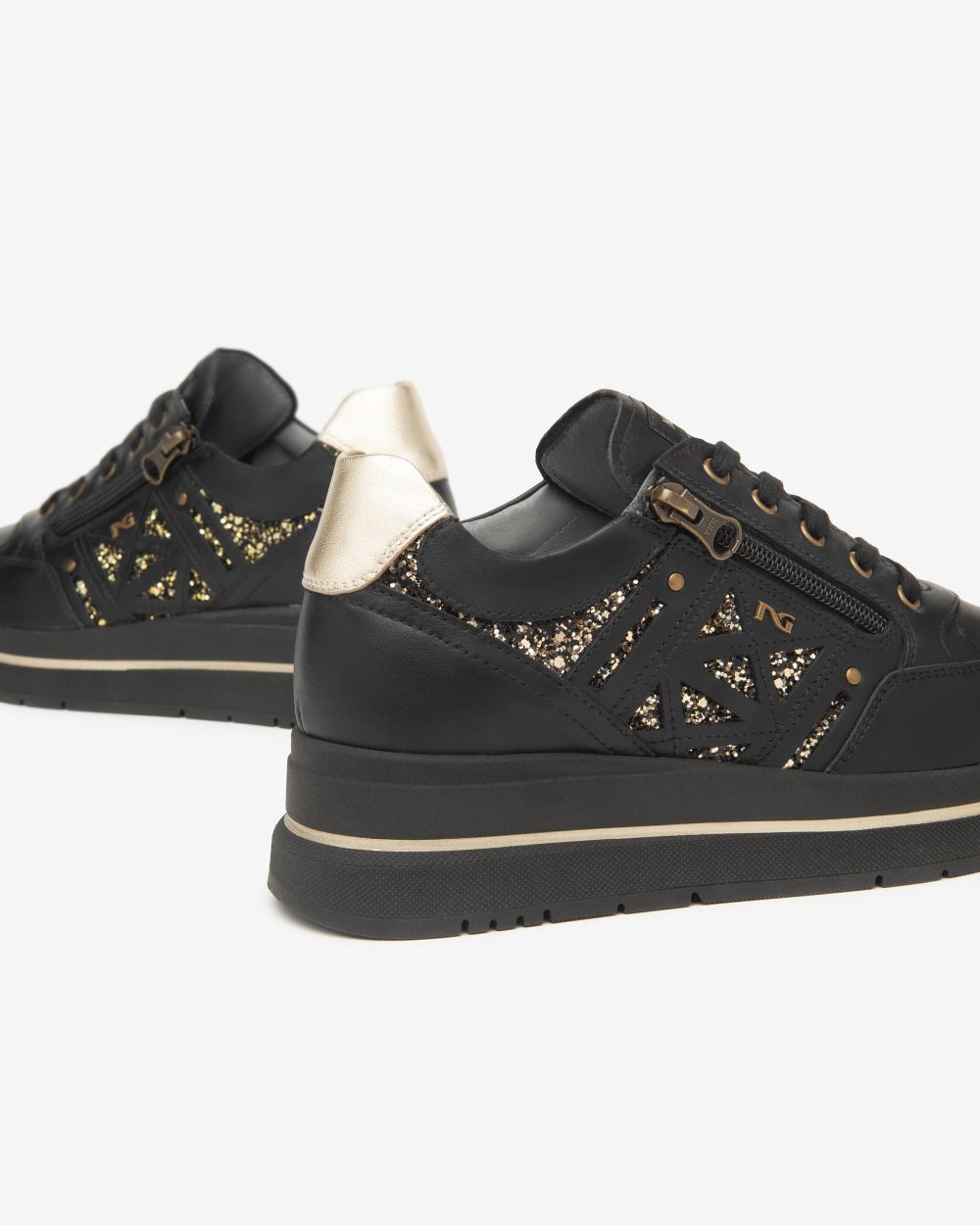 Nero Giardini I514100D Sneakers Donna in Pelle e Materiale Tecnico