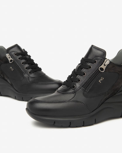 Nero Giardini I514120D Sneakers Donna in Pelle e Materiale Tecnico