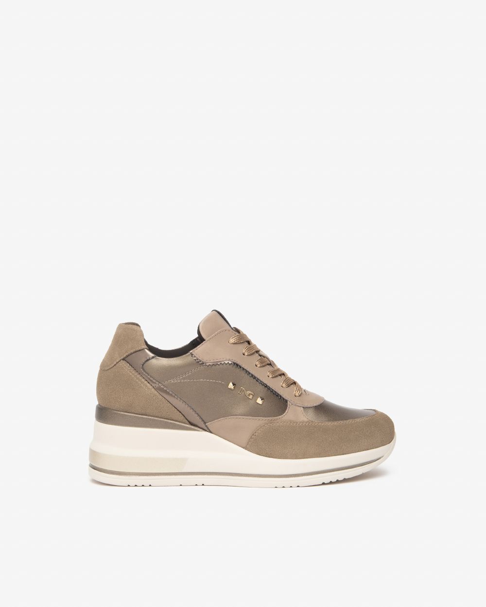 Nero Giardini I514130D Sneakers Donna in Suede,Vernice, Pelle e Materiale Tecnico