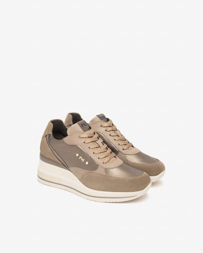 Nero Giardini I514130D Sneakers Donna in Suede,Vernice, Pelle e Materiale Tecnico