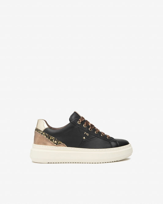 Nero Giardini I514160D Sneakers Donna in Pelle, Suede e Materiale Tecnico