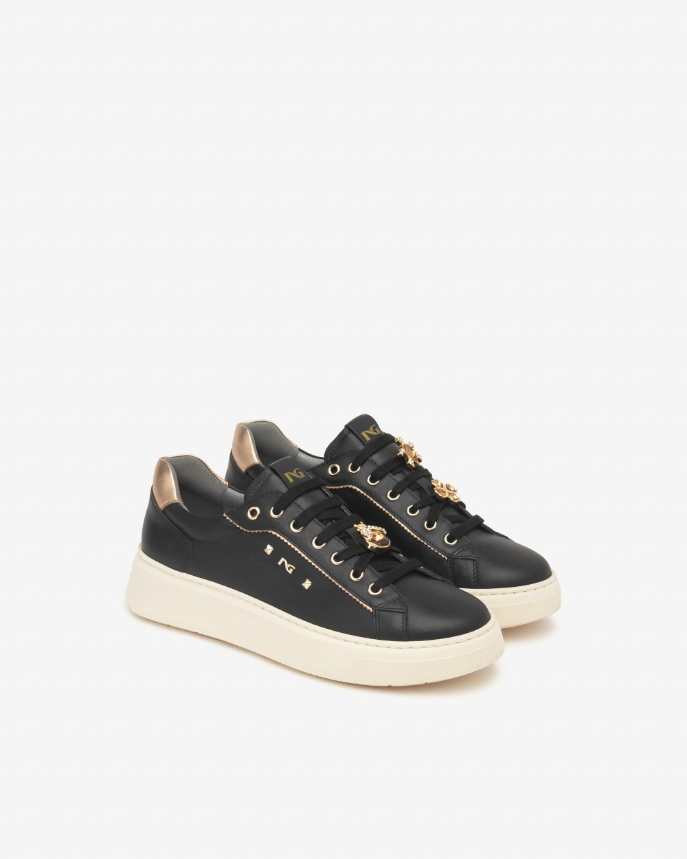 Nero Giardini I514170D Sneakers Donna in Pelle e Materiale Tecnico