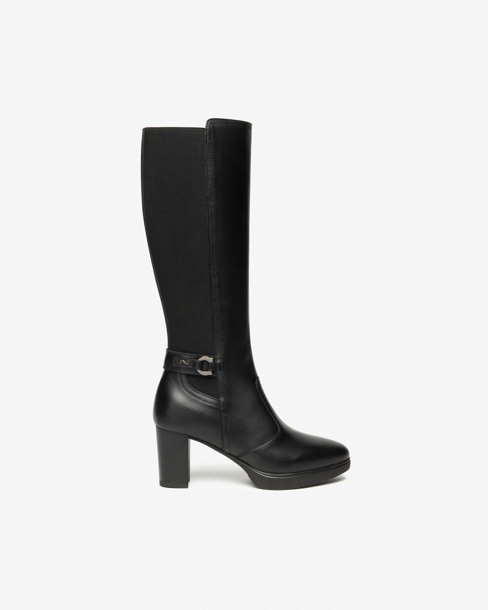 Nero Giardini I514600D Stivali Donna in Pelle e Tessuto