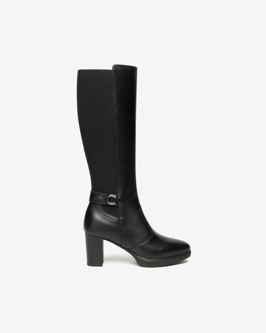 Nero Giardini I514600D Stivali Donna in Pelle e Tessuto