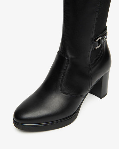 Nero Giardini I514600D Stivali Donna in Pelle e Tessuto