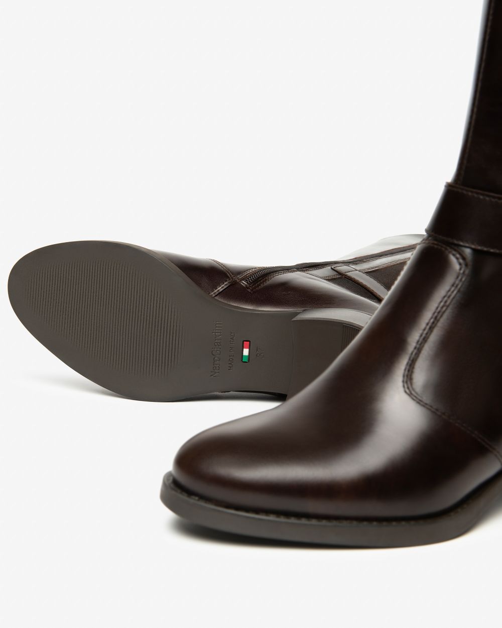 Nero Giardini I514644D Stivali Donna in Pelle e Tessuto