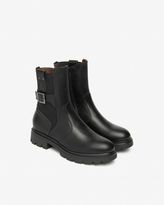 Nero Giardini I514760D Stivaletti Donna in Pelle e Tessuto