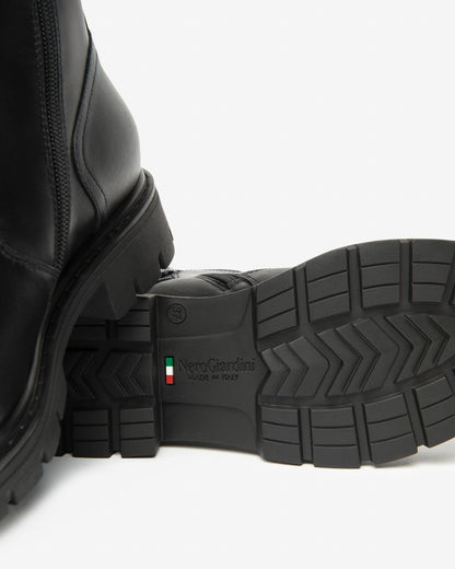 Nero Giardini I514760D Stivaletti Donna in Pelle e Tessuto