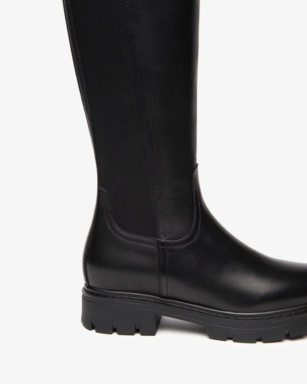 Nero Giardini I514765D Stivali Donna in Pelle e Tessuto