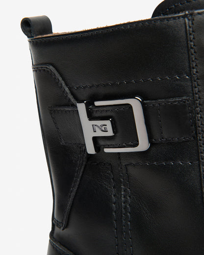 Nero Giardini I514833D Anfibi Donna in Pelle