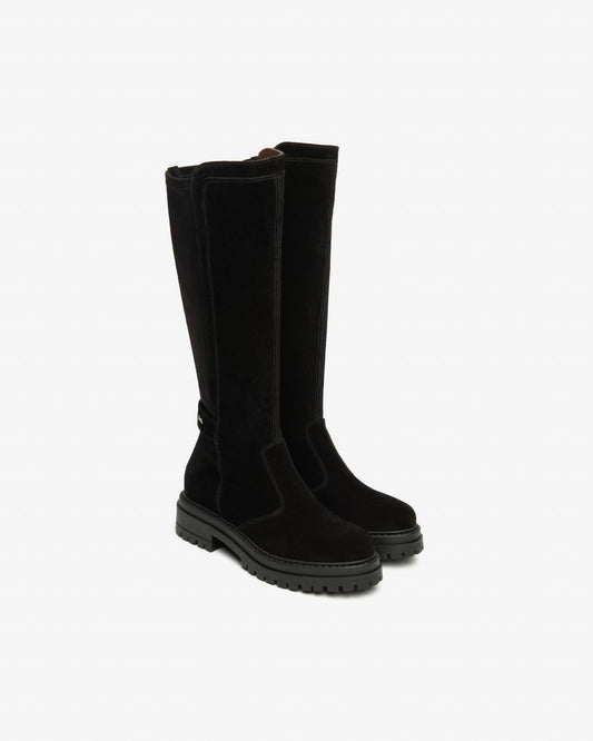Nero Giardini I514843D Stivali Donna in Suede e Materiale Tecnico