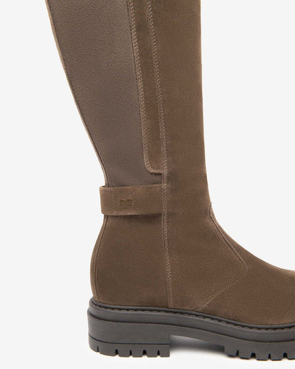Nero Giardini I514843D Stivali Donna in Suede e Materiale Tecnico