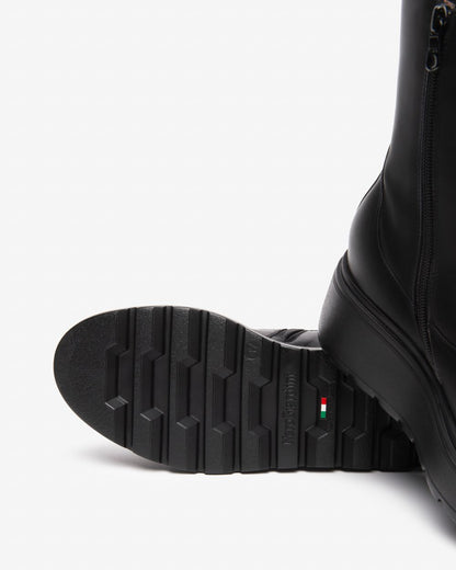 Nero Giardini I514901D Stivaletti Donna in Pelle e Tessuto