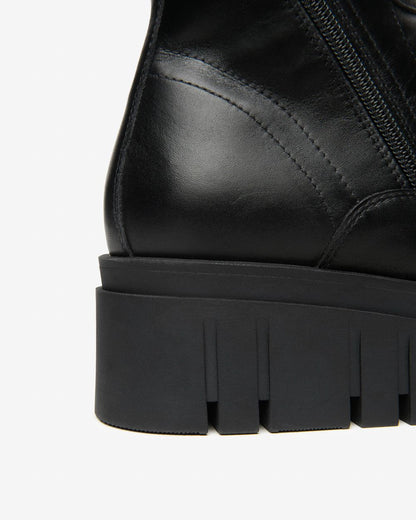 Nero Giardini I514910D Anfibi Donna in Pelle