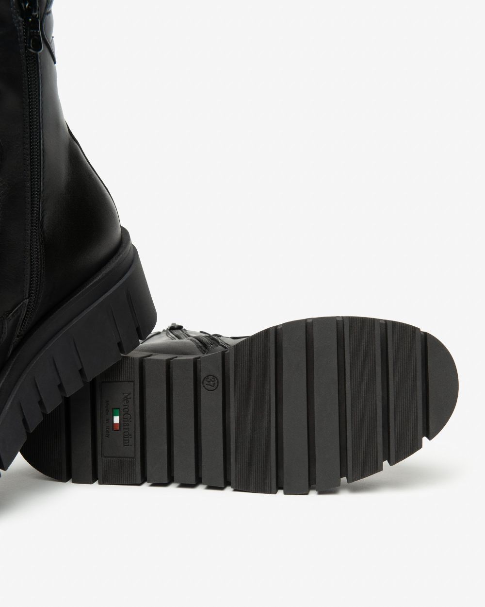 Nero Giardini I514910D Anfibi Donna in Pelle