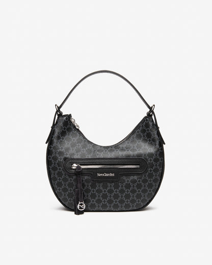 Nero Giardini I544062D Borsa Hobo da Donna in Materiale Tecnico