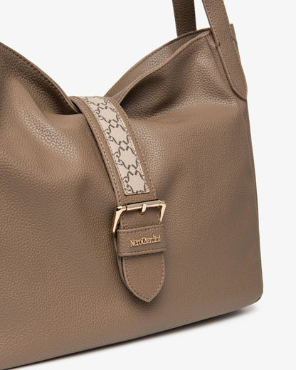 Nero Giardini I544070D Borsa Hobo da Donna in Materiale Tecnico