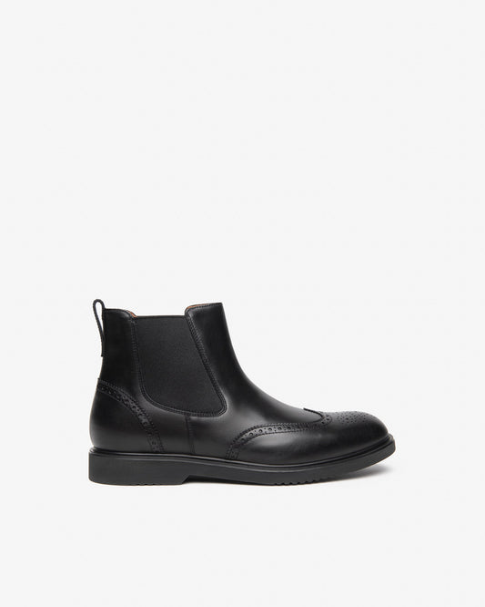 Nero Giardini I601262U Stivaletti Chelsea da uomo in pelle