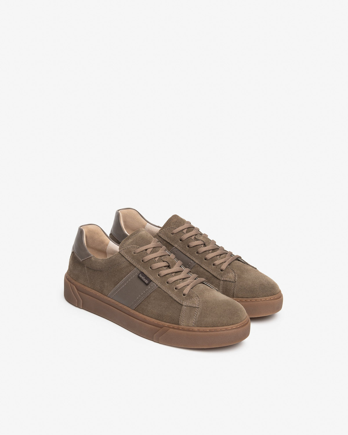 Nero Giardini I601360U Sneakers Uomo in Camoscio e Pelle