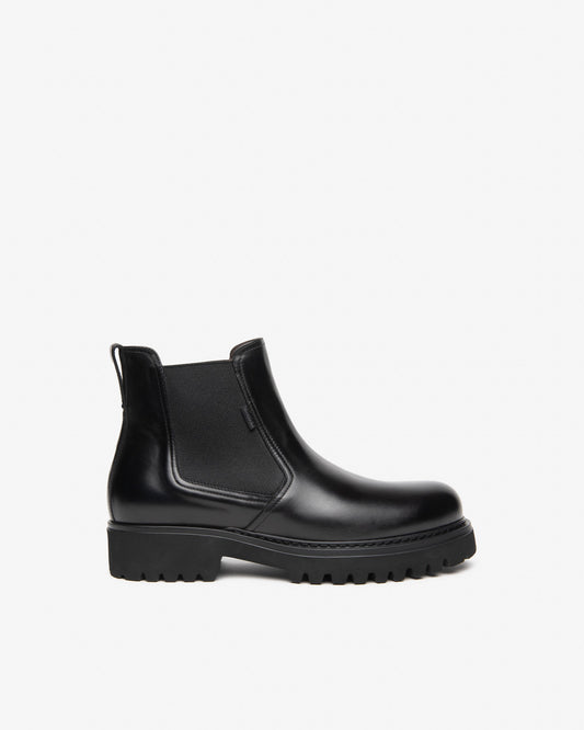 Nero Giardini I601412U Stivaletti Chelsea da uomo in pelle